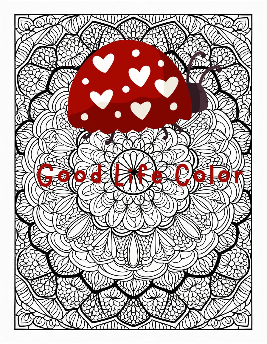 Good Life Color mandala coloring page (printable) — page 63