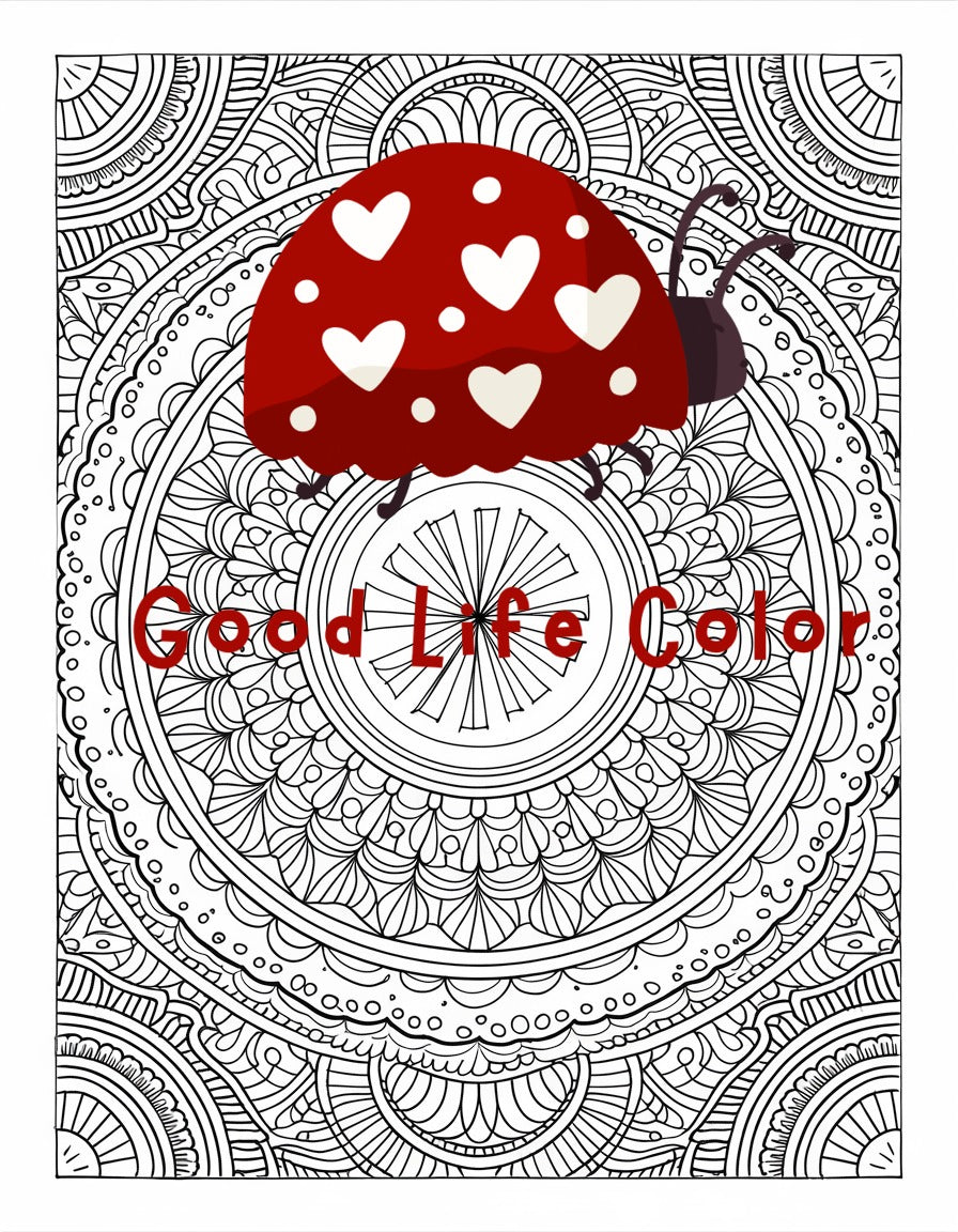 Good Life Color mandala coloring page (printable) — page 65