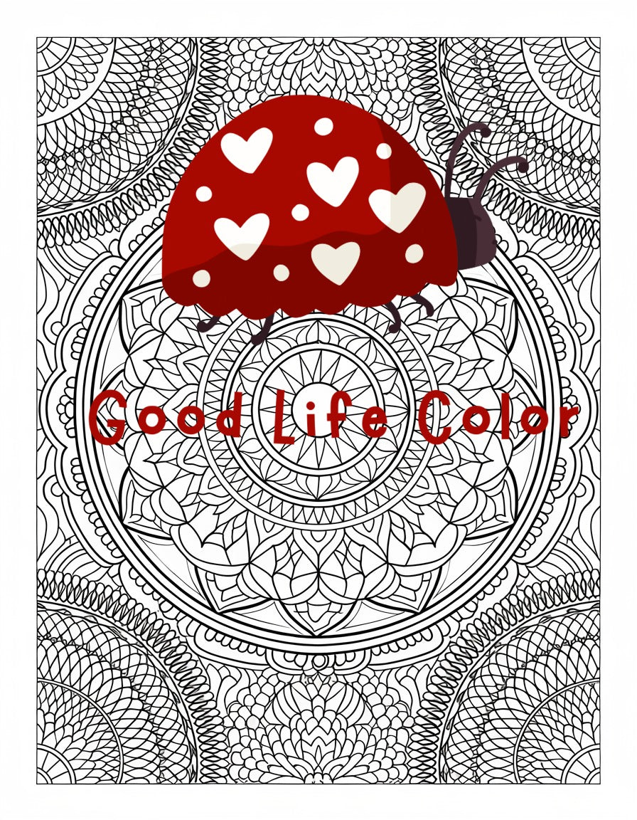 Good Life Color mandala coloring page (printable) — page 66