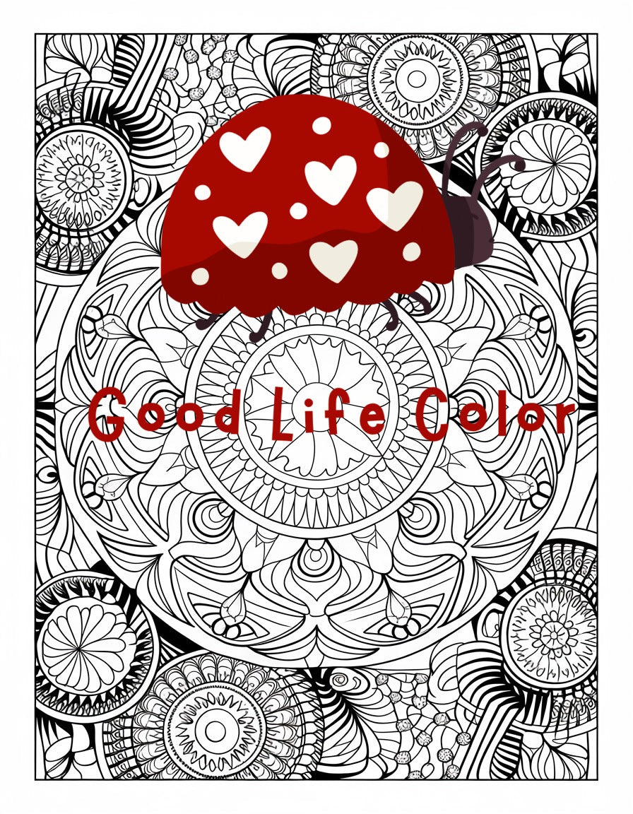 Good Life Color mandala coloring page (printable) — page 67