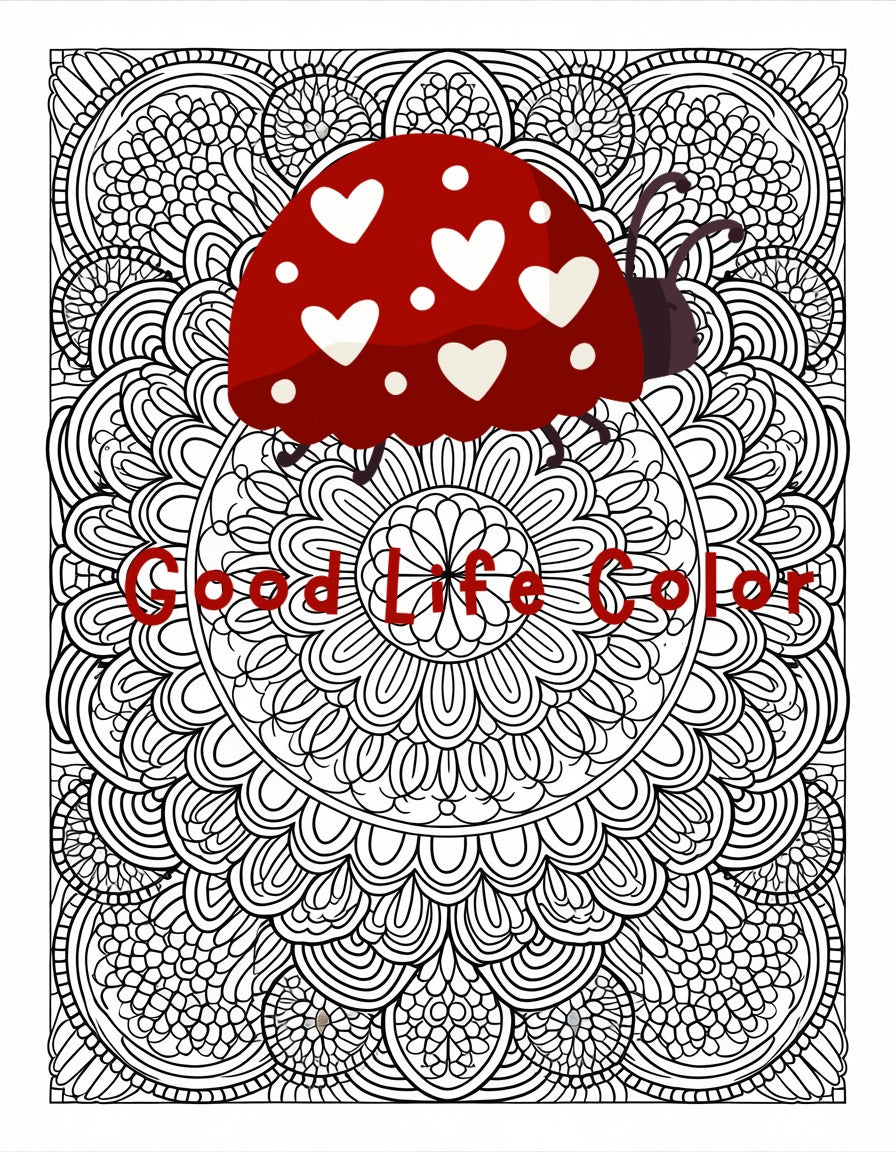 Good Life Color mandala coloring page (printable) — page 70