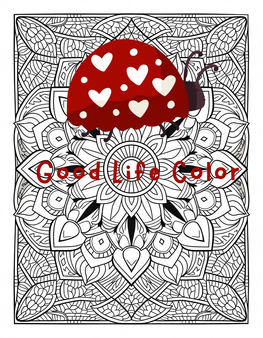 Good Life Color mandala coloring page (printable) — page 74