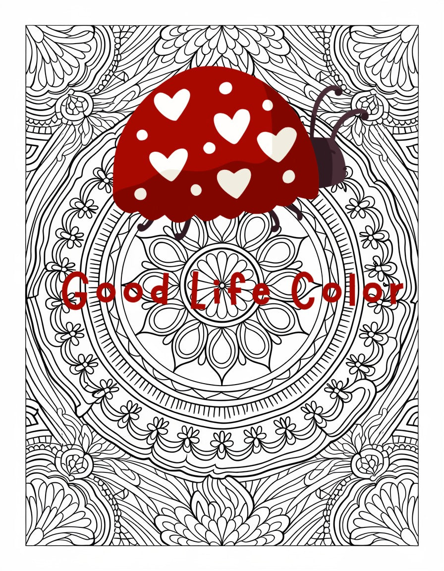 Good Life Color mandala coloring page (printable) — page 75