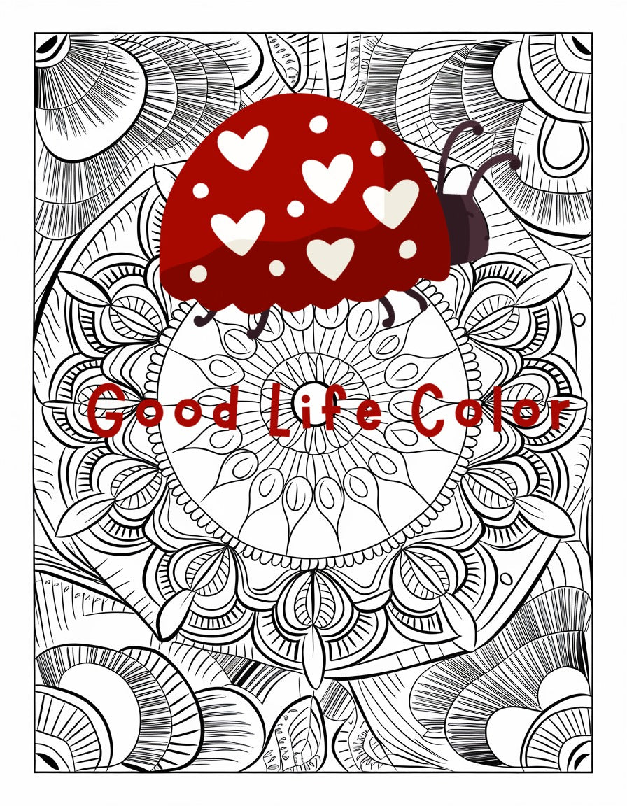 Good Life Color mandala coloring page (printable) — page 78