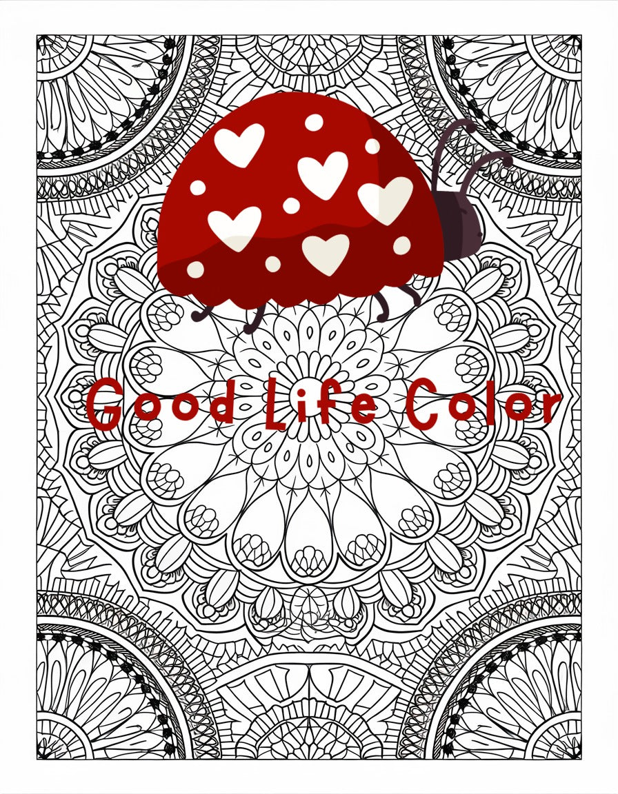 Good Life Color mandala coloring page (printable) — page 79
