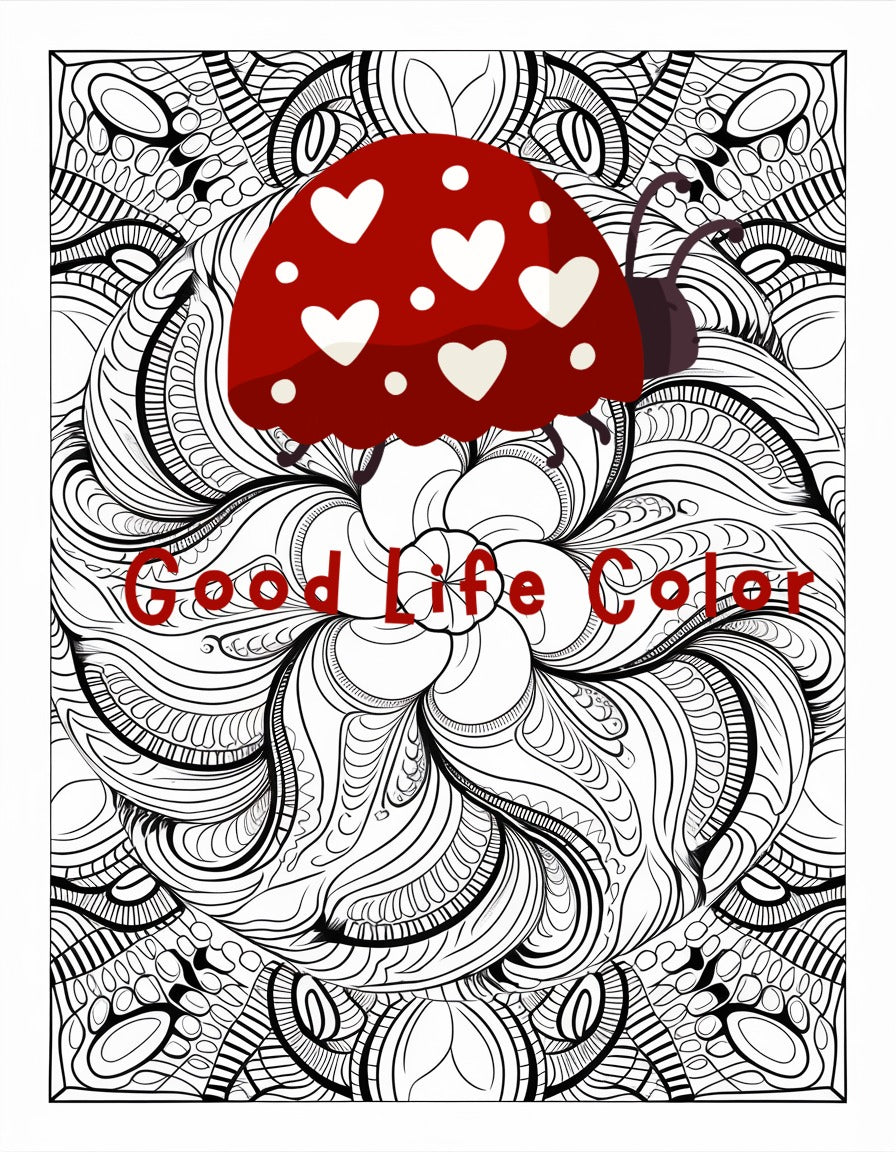 Good Life Color mandala coloring page (printable) — page 82