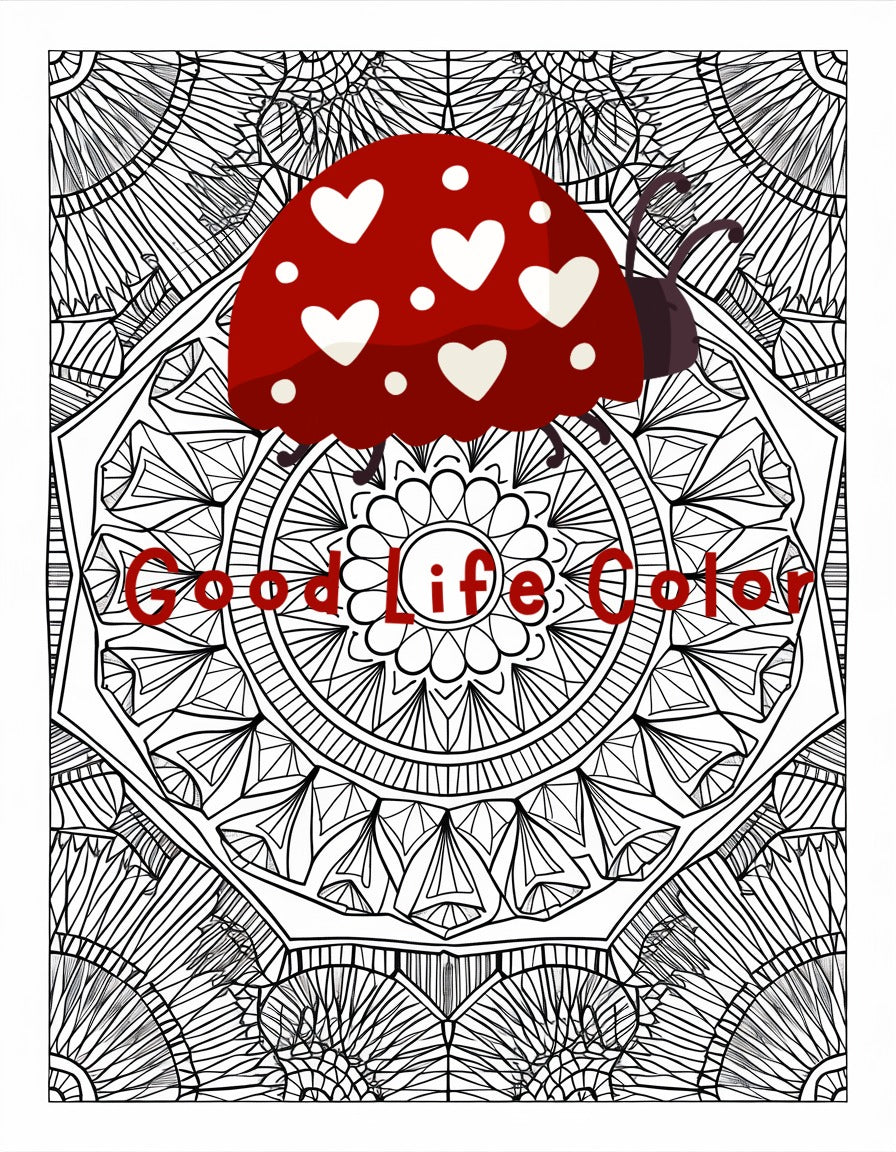 Good Life Color mandala coloring page (printable) — page 85