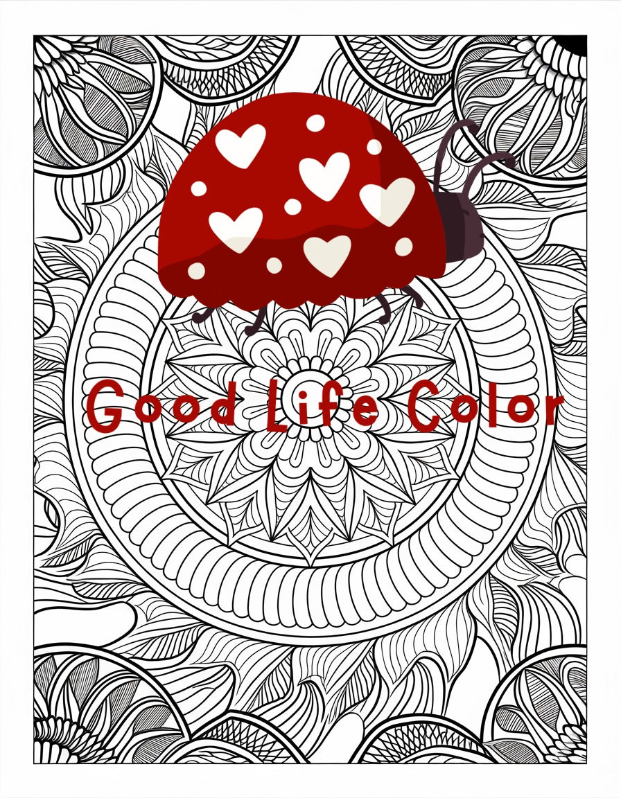 Good Life Color mandala coloring page (printable) — page 86