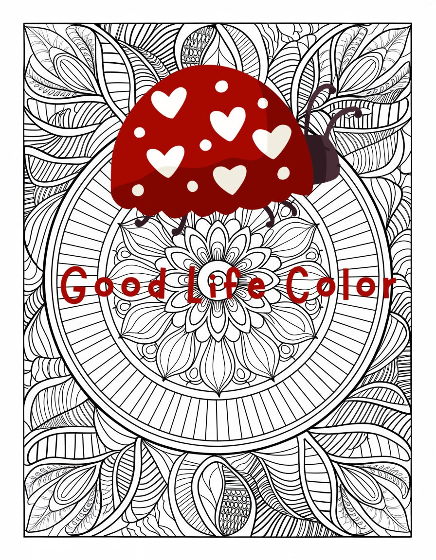 Good Life Color mandala coloring page (printable) — page 87
