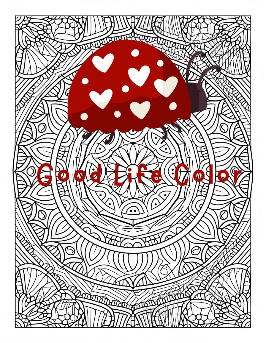 Good Life Color mandala coloring page (printable) — page 88