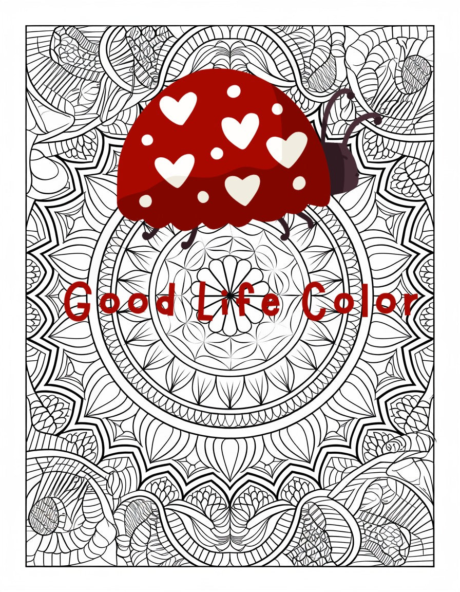 Good Life Color mandala coloring page (printable) — page 89