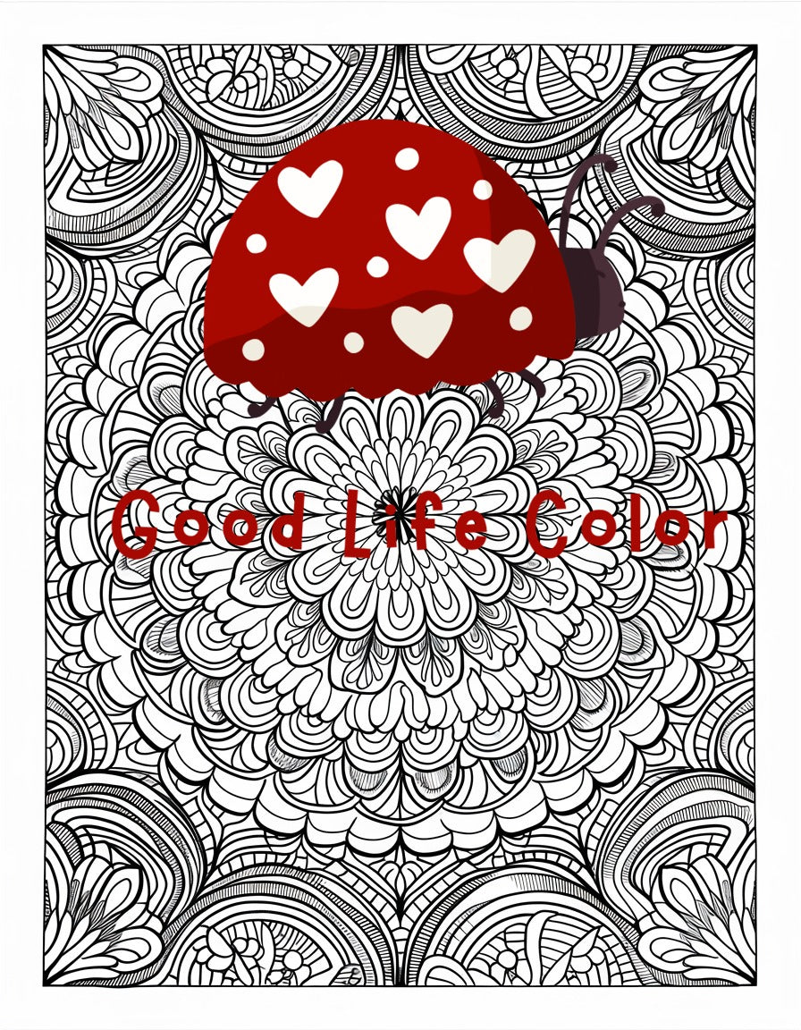 Good Life Color mandala coloring page (printable) — page 9