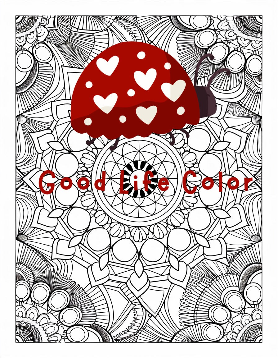 Good Life Color mandala coloring page (printable) — page 90