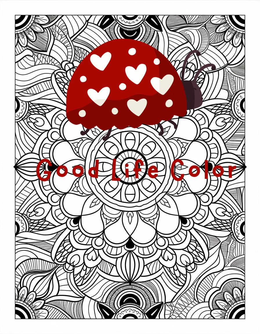 Good Life Color mandala coloring page (printable) — page 91