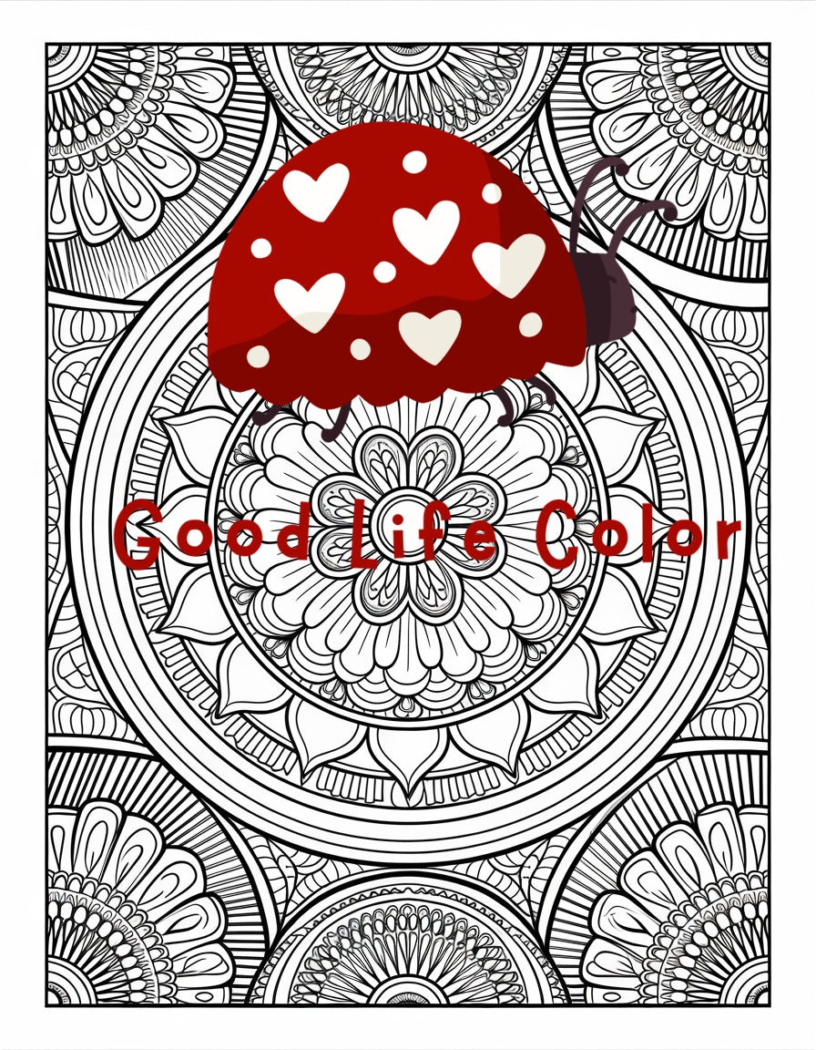 Good Life Color mandala coloring page (printable) — page 93