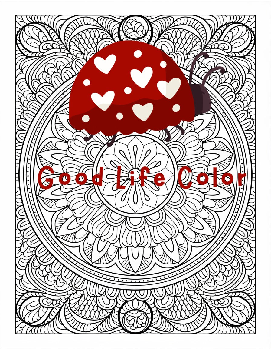 Good Life Color mandala coloring page (printable) — page 94