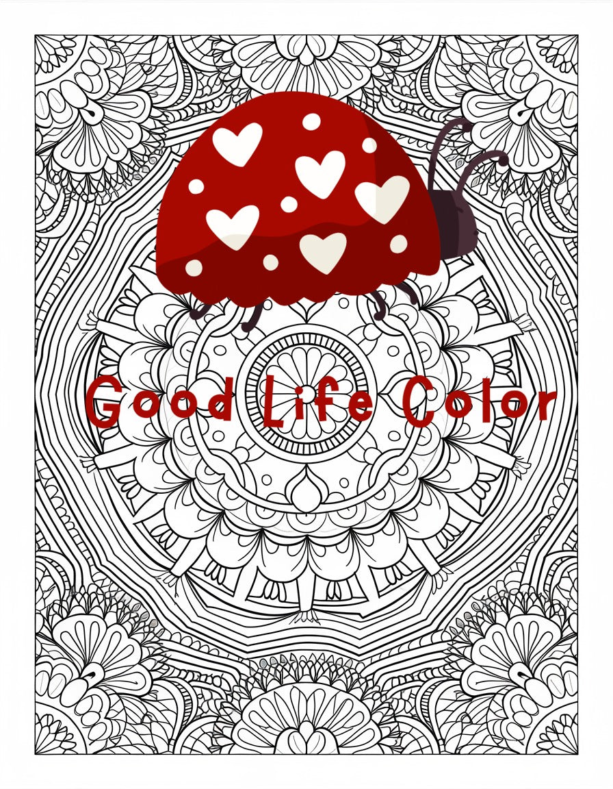 Good Life Color mandala coloring page (printable) — page 97