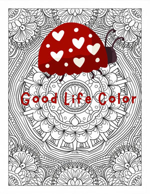 Good Life Color mandala coloring page (printable) — page 97