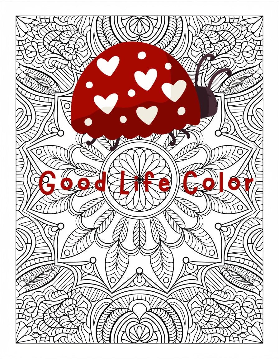 Good Life Color mandala coloring page (printable) — page 98