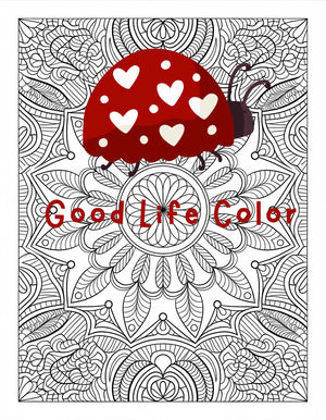 Good Life Color mandala coloring page (printable) — page 98