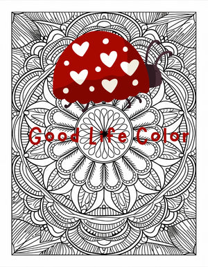 Good Life Color mandala coloring page (printable) — page 99