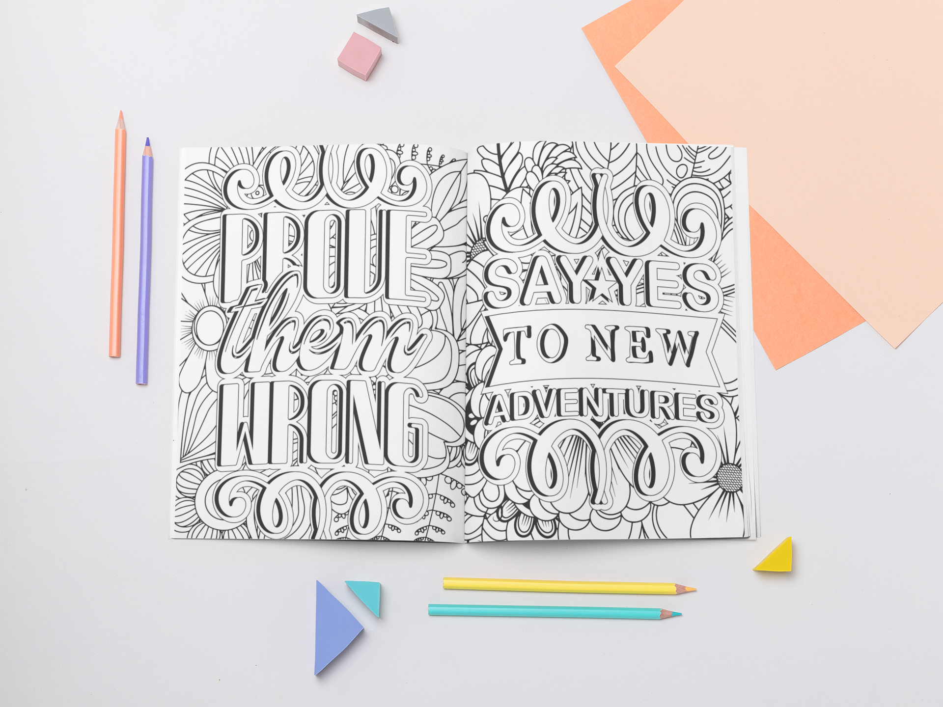 Embrace the Journey: 100 Inspirational Quote Coloring Pages