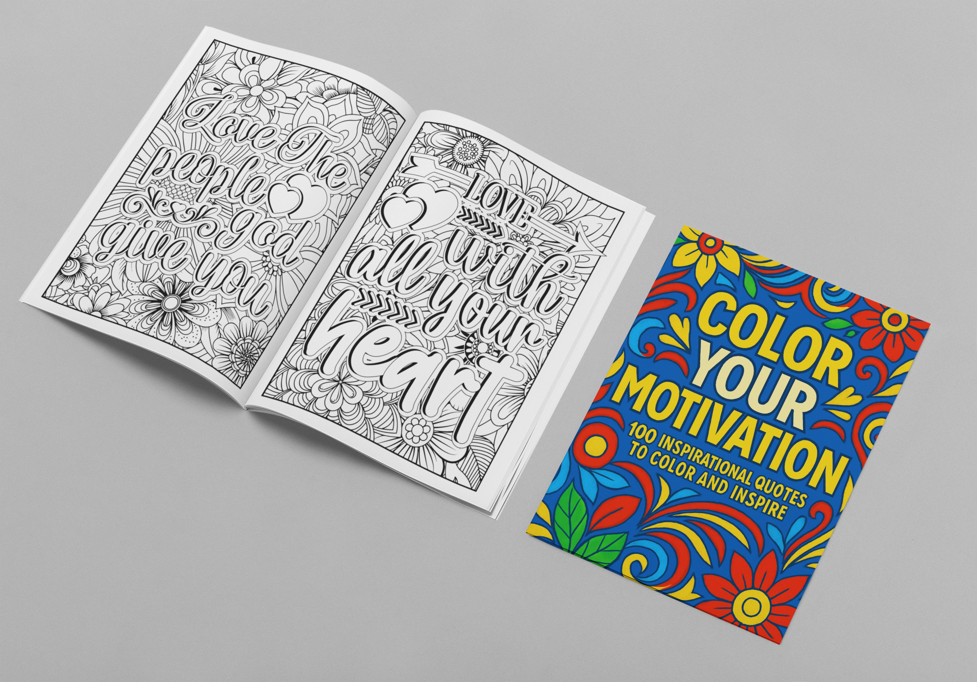 You Are Enough: 100 Inspirational Quote Coloring Pages