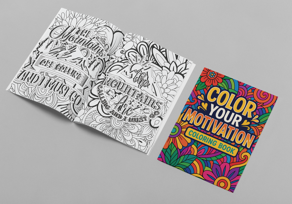 Color Your Motivation — quote coloring book